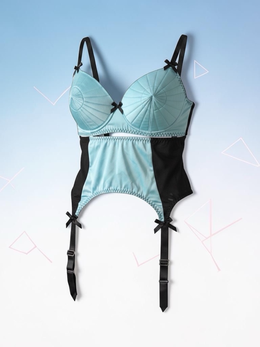 Bettie Page Bullet Bustier & Garter NWT